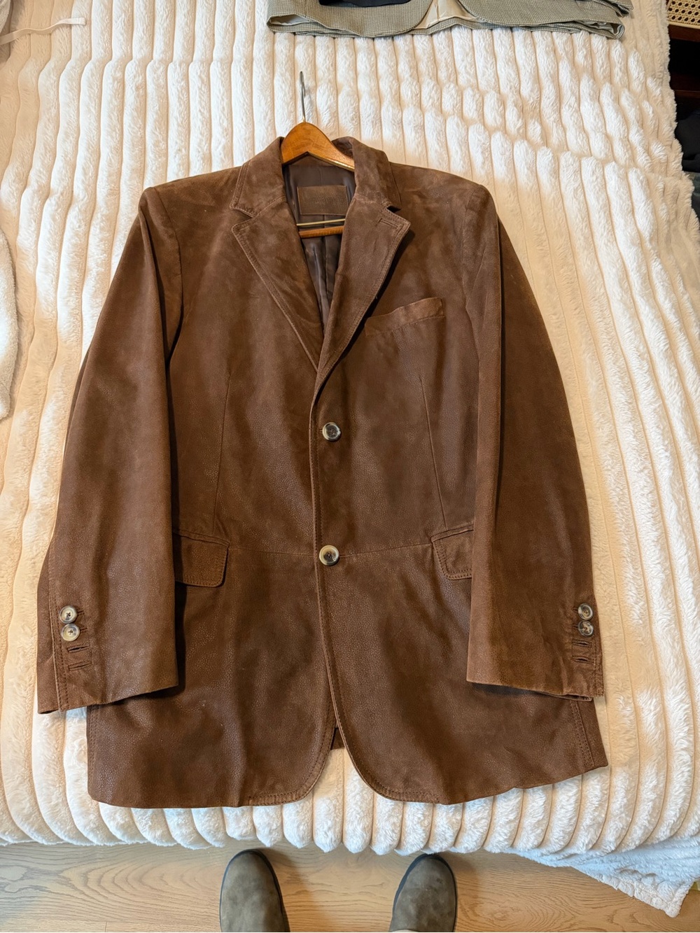 Bally Brown Men's Suede Blazer